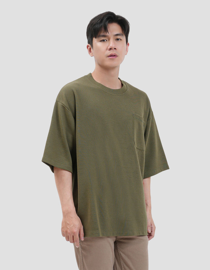 Nevada Texture Pocket Kaos Oversize Pria