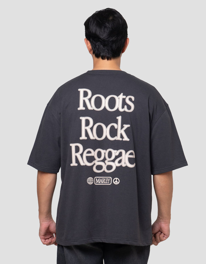 Nevada Universal Music Oversized Bob Marley - Style 2 Kaos Oversize Pria