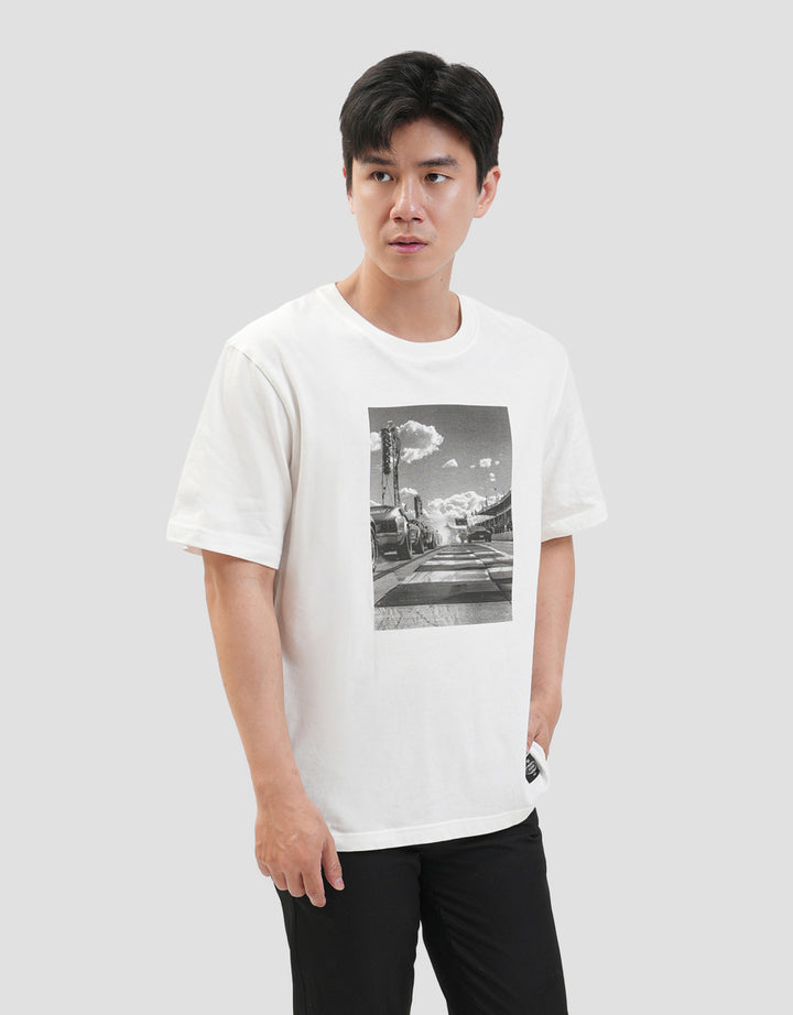 Nevada Theme Outdoor Photoprint Kaos Pria