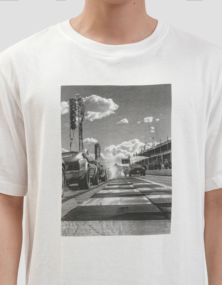 Nevada Theme Outdoor Photoprint Kaos Pria