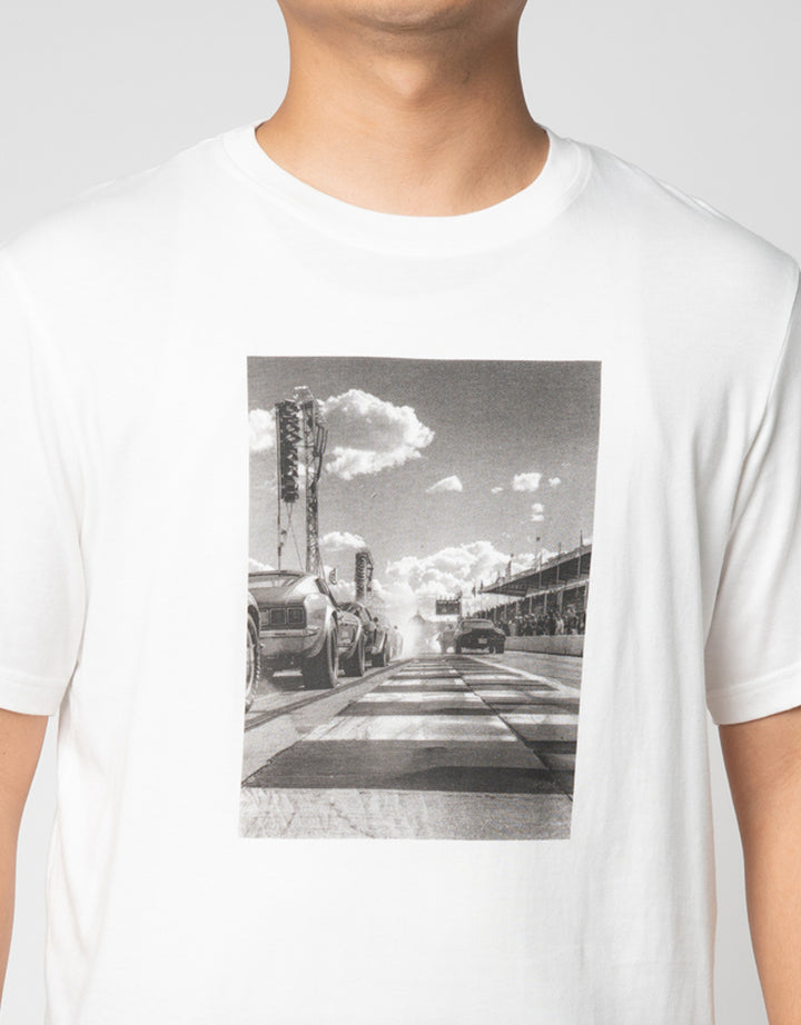 Nevada Theme Outdoor Photoprint Kaos Pria