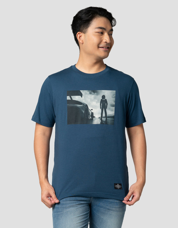 Nevada Theme Outdoor Photoprint Kaos Pria