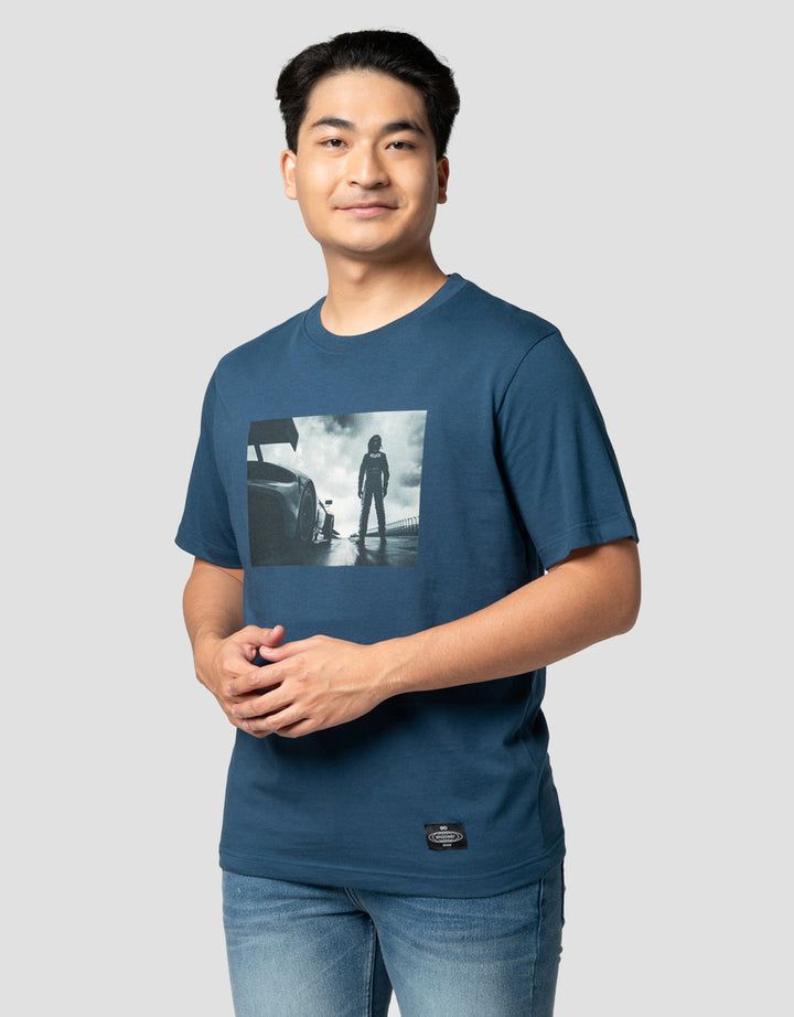 Nevada Theme Outdoor Photoprint Kaos Pria
