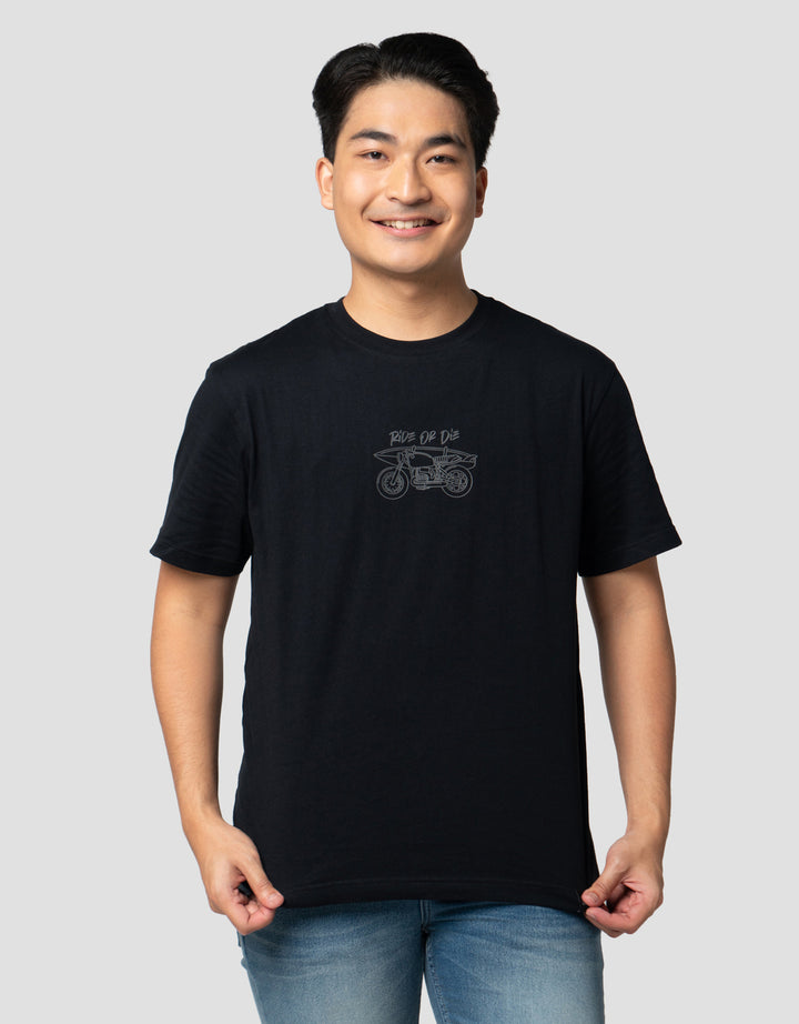 Nevada Print Hd Racing Kaos Pria