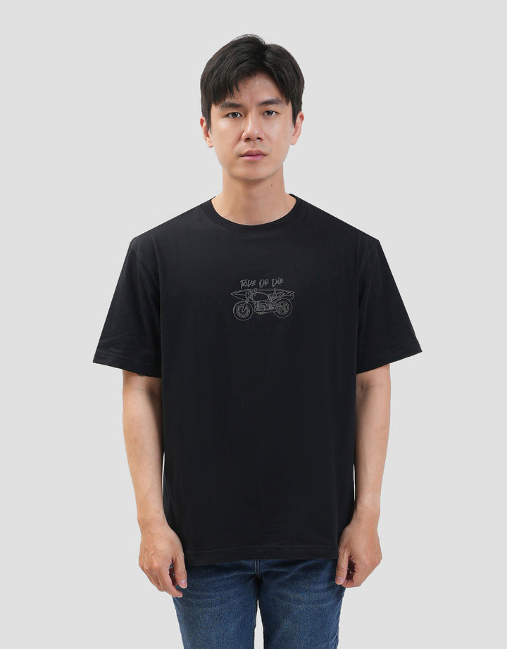 Nevada Print Hd Racing Kaos Pria