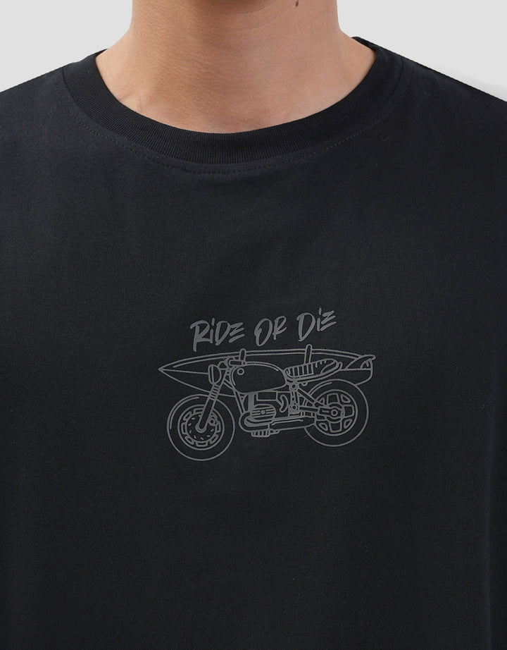 Nevada Print Hd Racing Kaos Pria