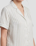 SHE'SENSE STRIPE PAKAIAN SETELAN PIYAMA WANITA