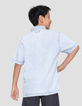 Nevada Basic Denim With Pocket Kemeja Koko Anak Laki-laki