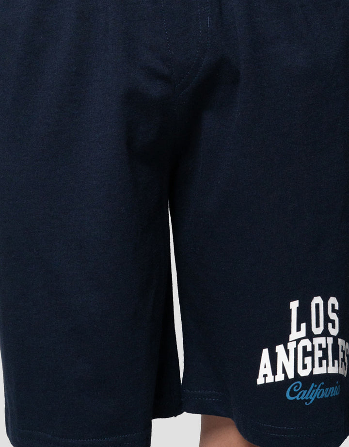 Nevada Knit Print Los Angeles Pakaian Setelan Anak Laki-laki