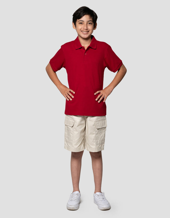 Nevada Solid Color Kaos Polo Anak Laki-laki