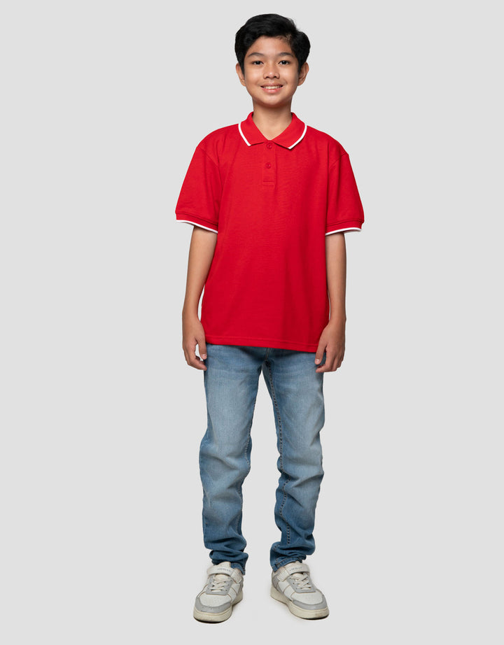 Nevada Solid Color Kaos Polo Anak Laki-laki