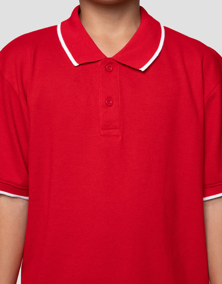 Nevada Solid Color Kaos Polo Anak Laki-laki