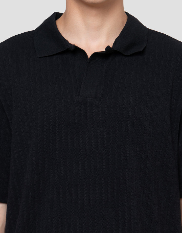 Cole Texture Sienna Knit Vneck Smart Fit Kaos Polo Pria