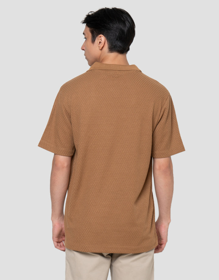Cole Texture Jill Knit Vneck Smart Fit Kaos Polo Pria