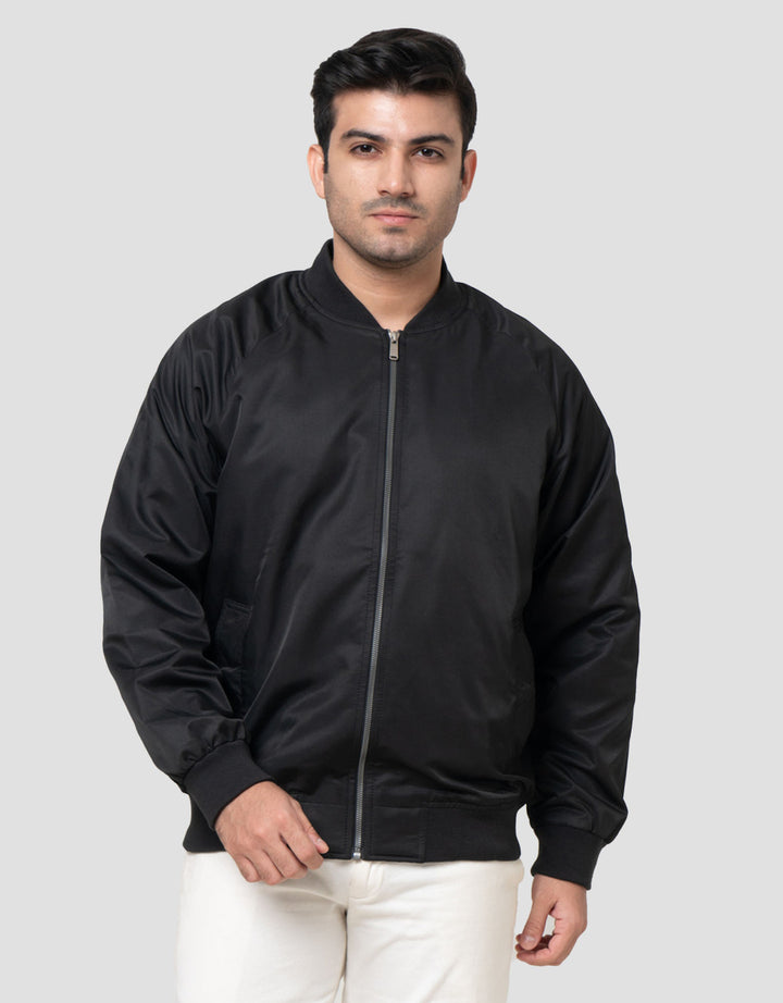 Cole Micro Basic Bomber Snap Button Pocket Jaket Pria