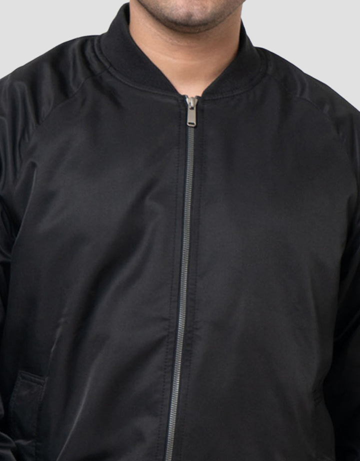 Cole Micro Basic Bomber Snap Button Pocket Jaket Pria