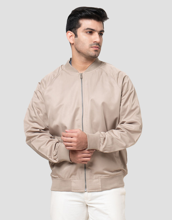 Cole Micro Basic Bomber Snap Button Pocket Jaket Pria