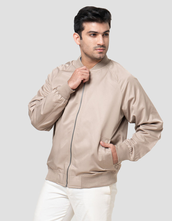 Cole Micro Basic Bomber Snap Button Pocket Jaket Pria