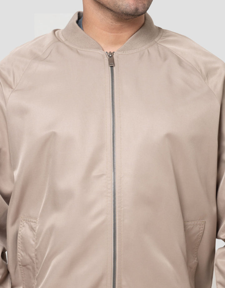 Cole Micro Basic Bomber Snap Button Pocket Jaket Pria