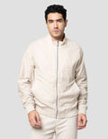 Cole Woven Linen Look Slub Jaket Pria