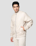 Cole Woven Linen Look Slub Jaket Pria