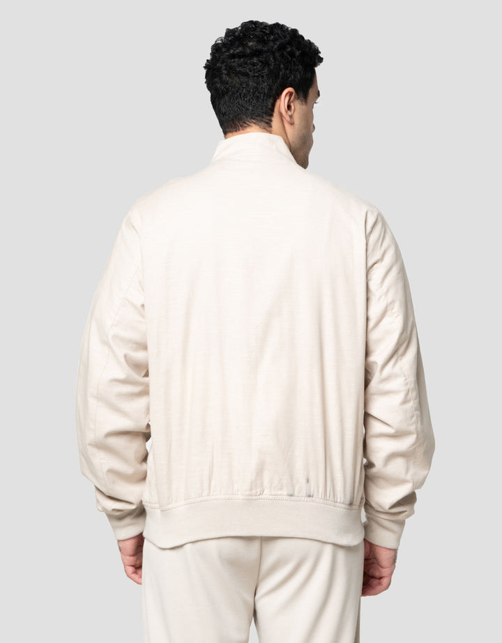 Cole Woven Linen Look Slub Jaket Pria