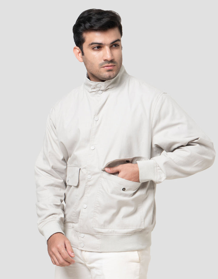 Cole Woven Herrinton Snap Button Jaket Pria