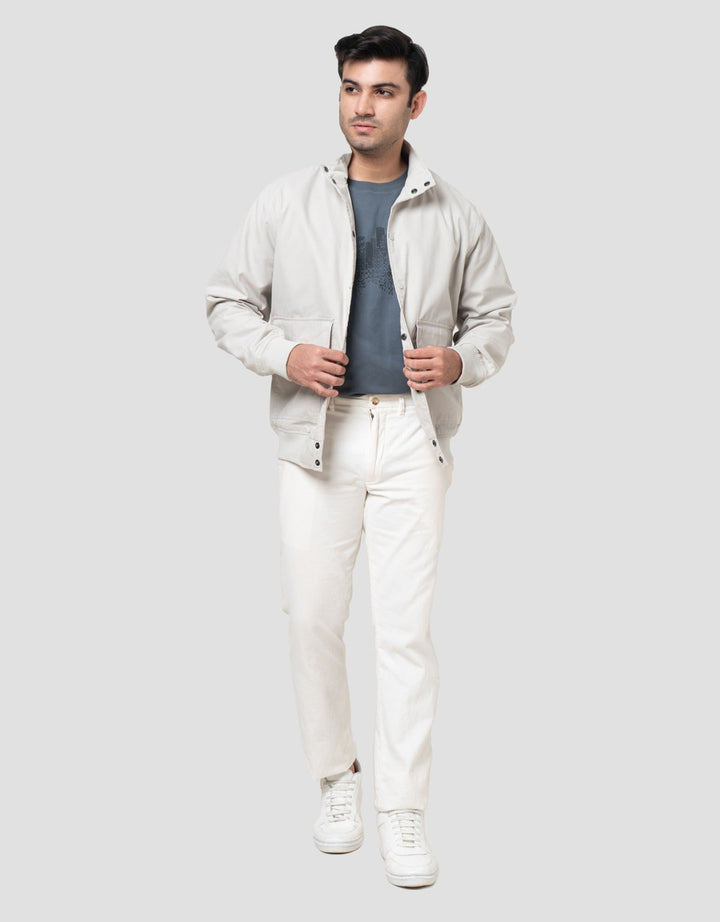 Cole Woven Herrinton Snap Button Jaket Pria