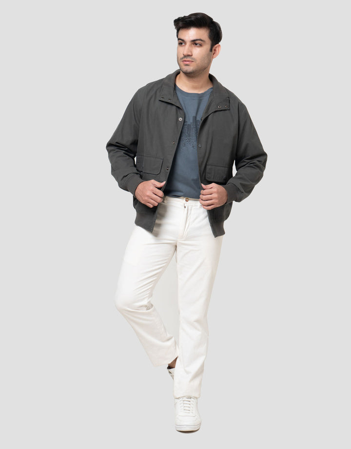 Cole Woven Herrinton Snap Button Jaket Pria