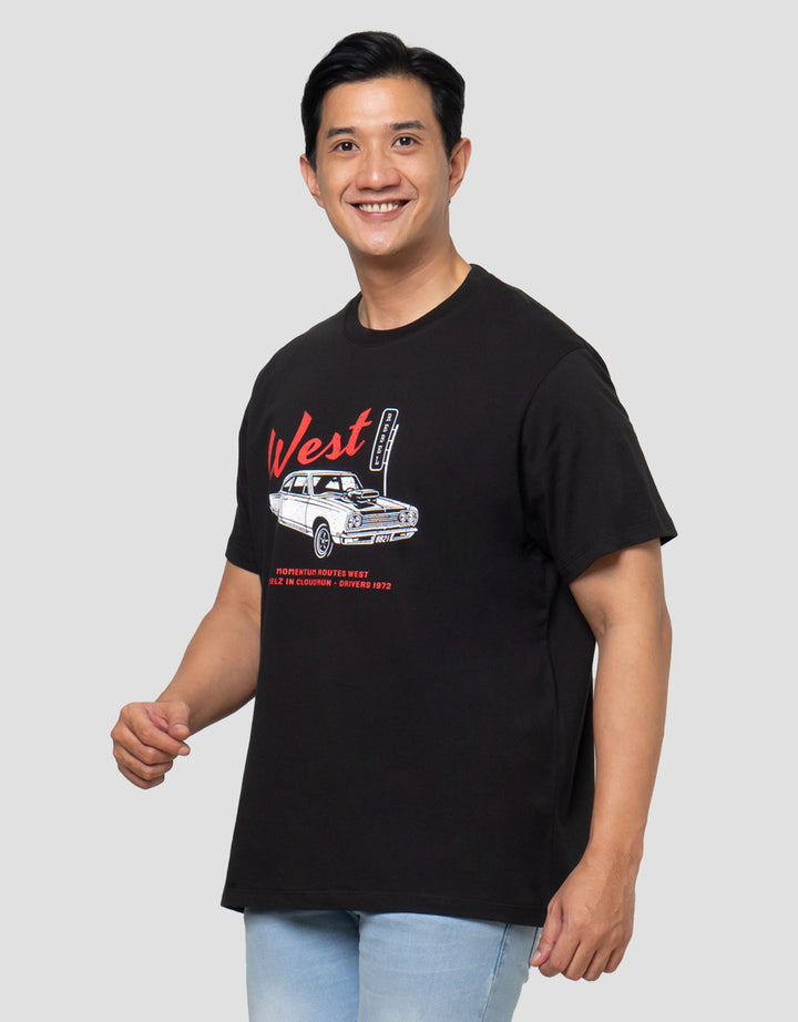 Aos Theme Rockstar Classic Car West Kaos Pria