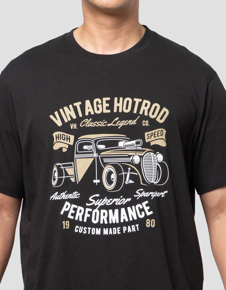 Aos Theme Rockstar Classic Car Hotrod Kaos Pria