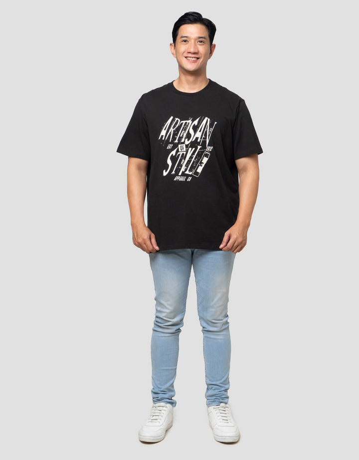 Aos Theme Rockstar Riff And Rebel Artisan Kaos Pria