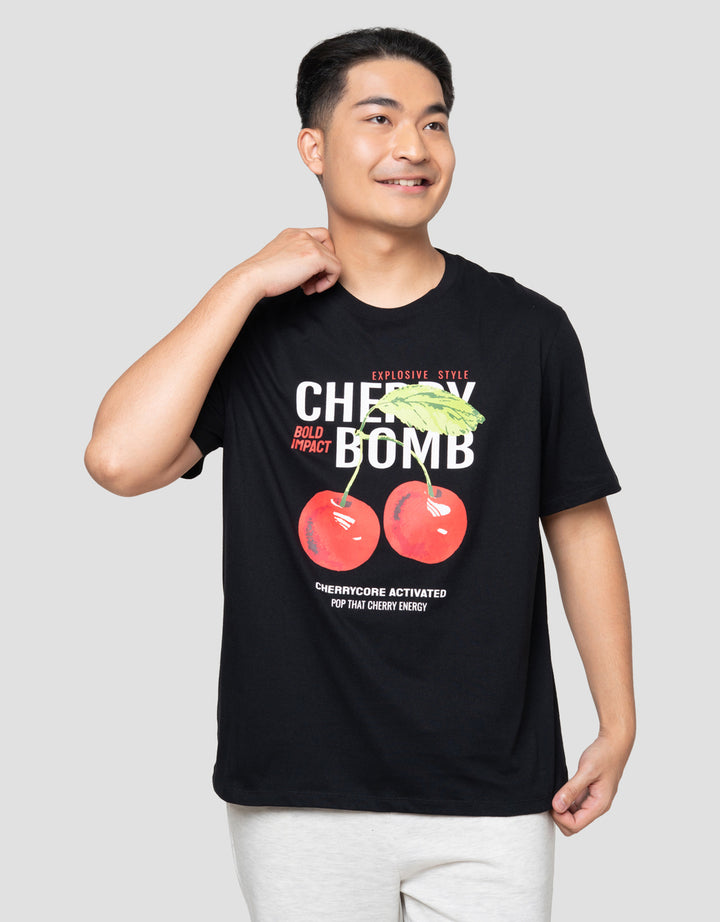 Aos Theme Popular Fruits Cherry Kaos Pria