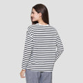 Connexion Drop Shldr Stripe Kaos Wanita