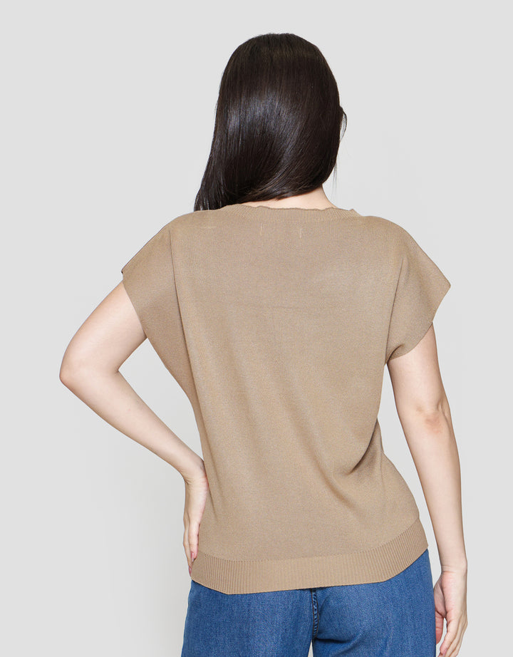 Connexion Rajut Tgn Lsg Kaos Wanita