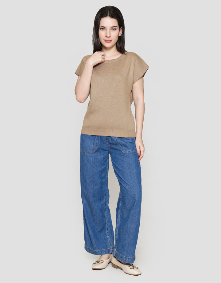 Connexion Rajut Tgn Lsg Kaos Wanita