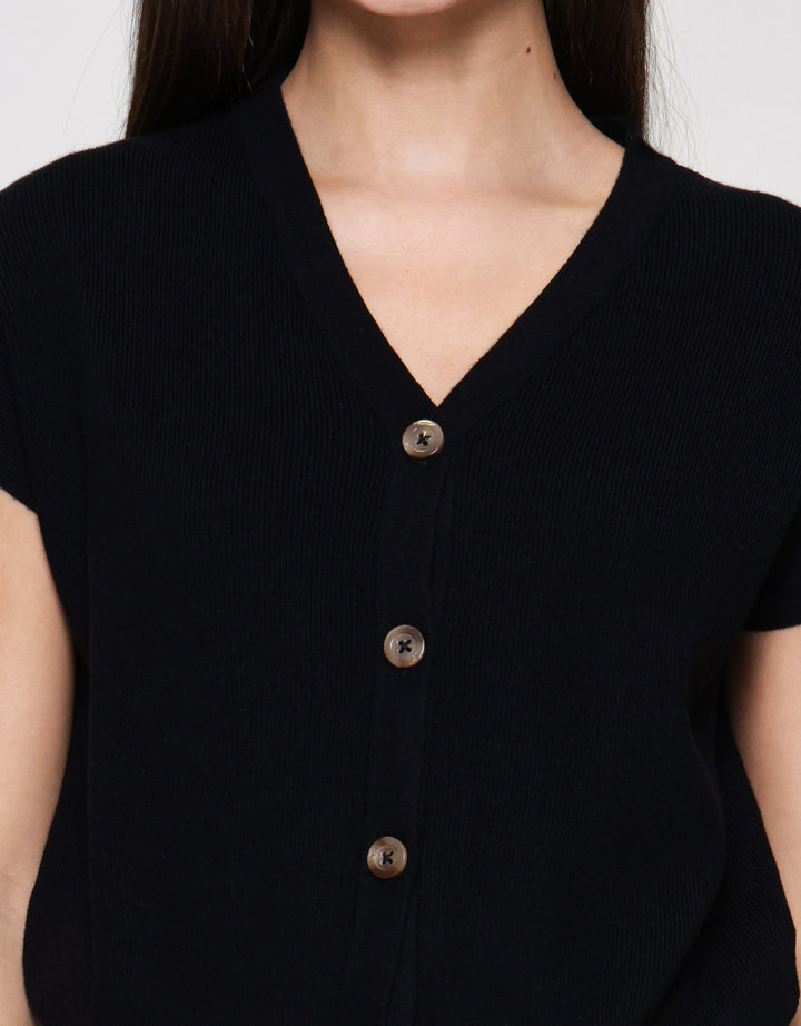 Connexion Rajut V Cardigan Wanita