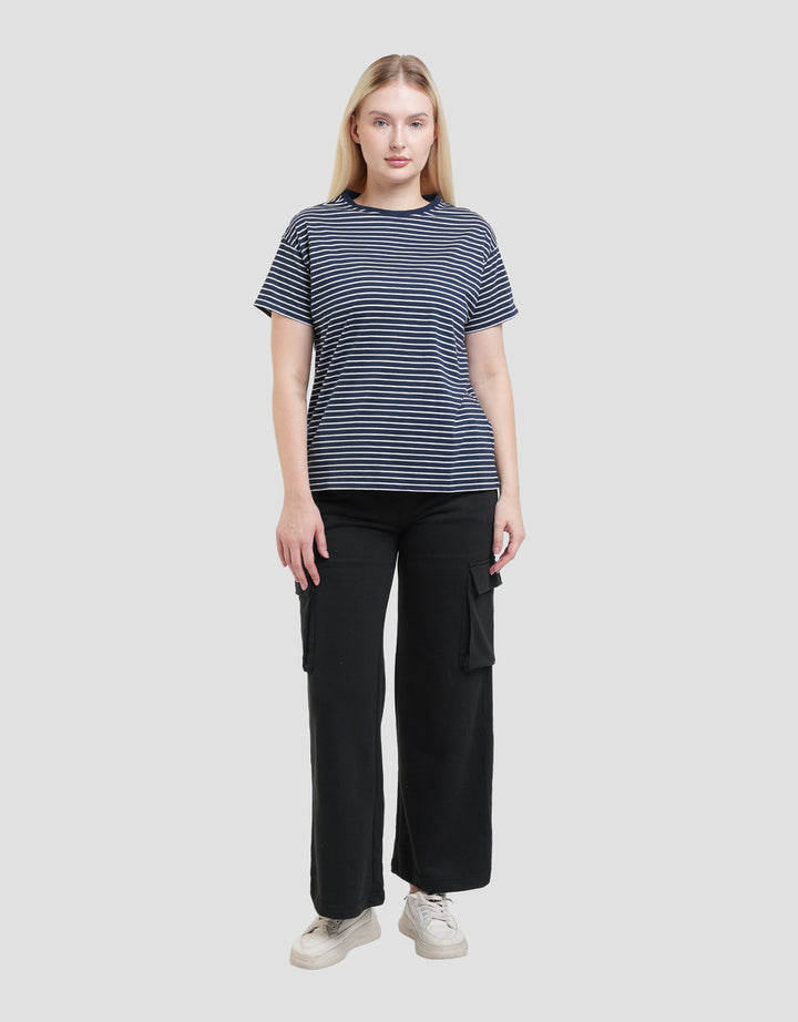 Connexion Stripe Kaos Wanita