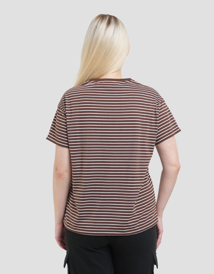 Connexion Stripe Kaos Wanita
