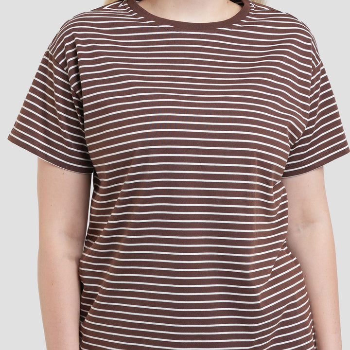 Connexion Stripe Kaos Wanita
