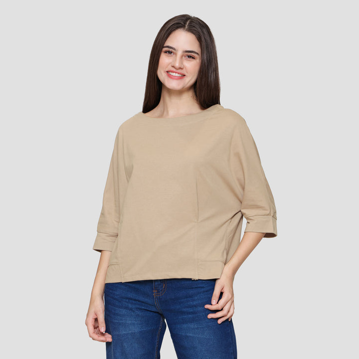 Connexion Mono Boatneck Kaos Wanita