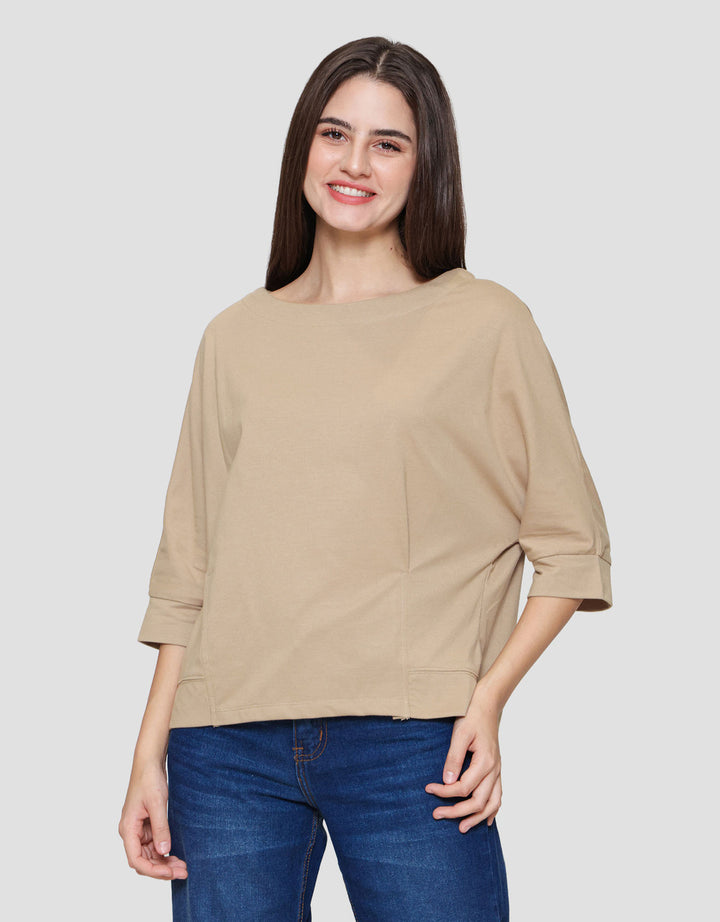 Connexion Mono Boatneck Kaos Wanita