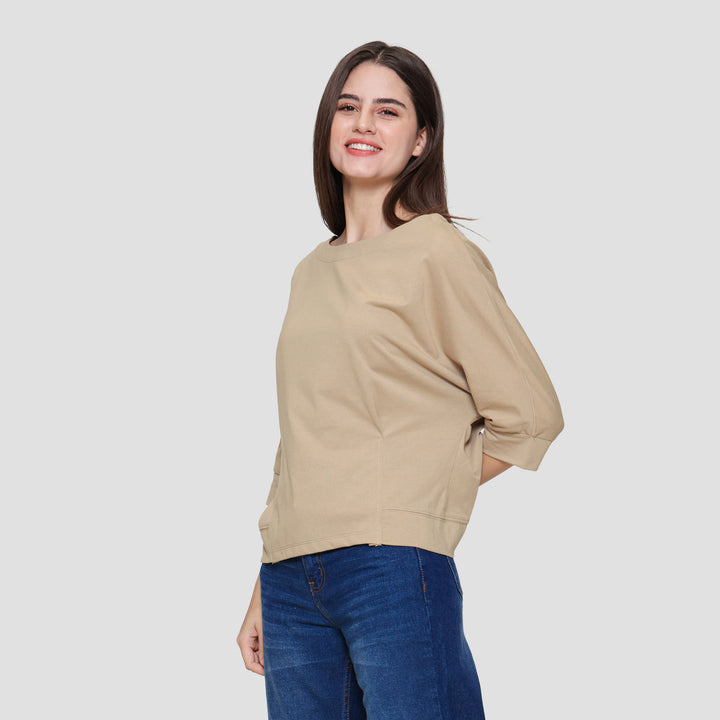 Connexion Mono Boatneck Kaos Wanita
