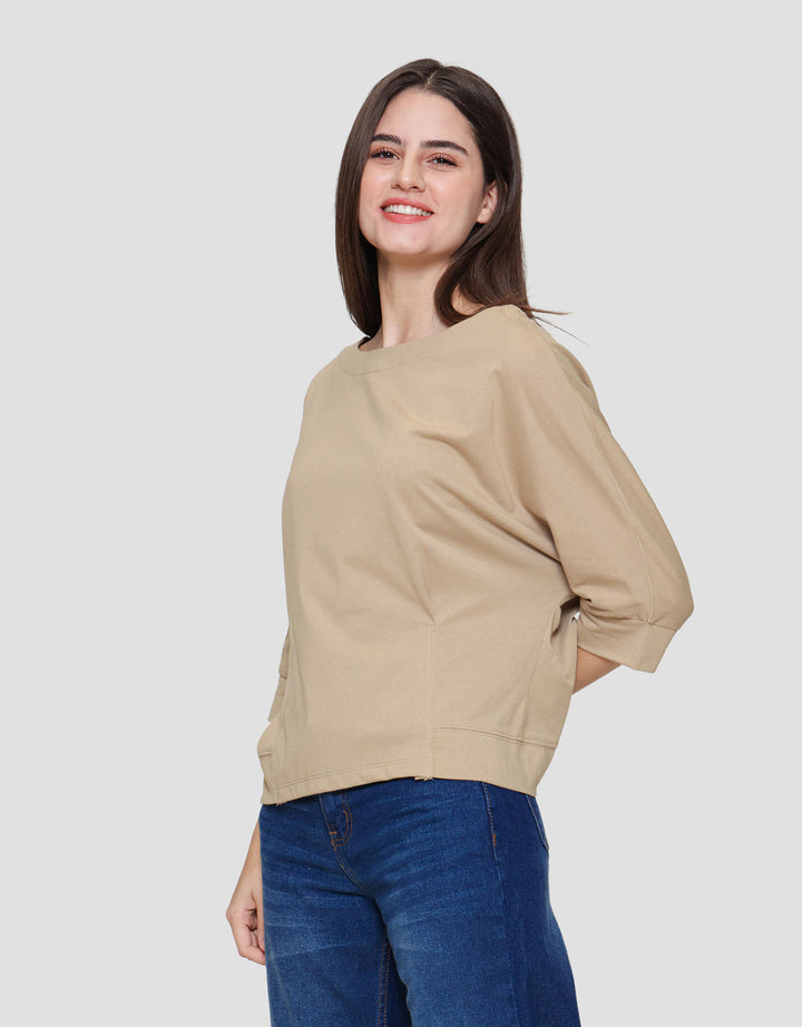 Connexion Mono Boatneck Kaos Wanita