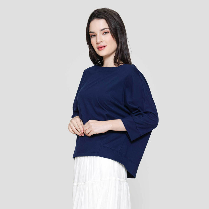 Connexion Mono Boatneck Kaos Wanita