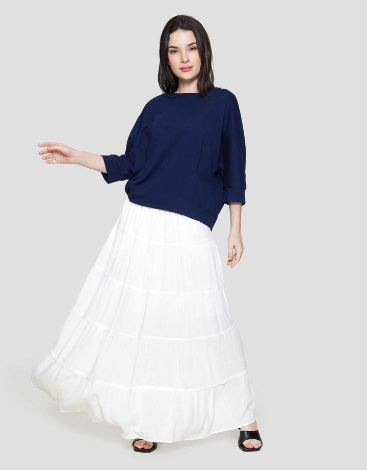 Connexion Mono Boatneck Kaos Wanita