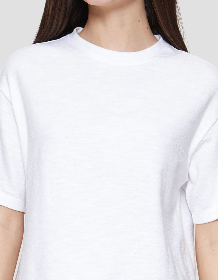 Connexion Boxy Slub Kaos Wanita