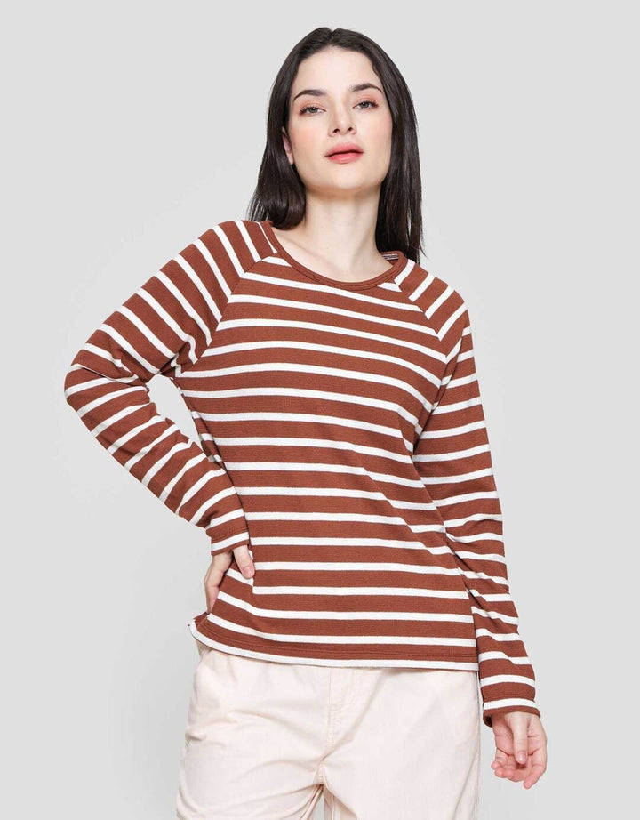 Connexion Raglan Garis Kaos Wanita