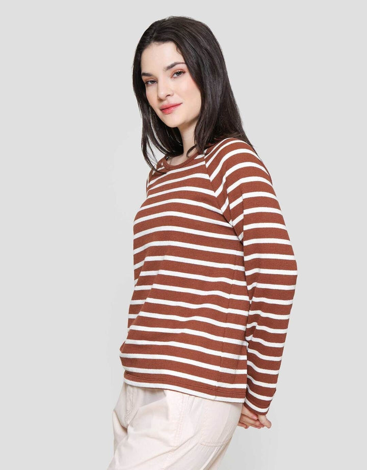 Connexion Raglan Garis Kaos Wanita