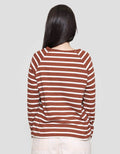 Connexion Raglan Garis Kaos Wanita